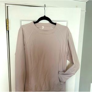 Lululemon Scuba Crew Long Sleeve Crew Neck Jersey Sweatshirt Silk Rose Pink 10